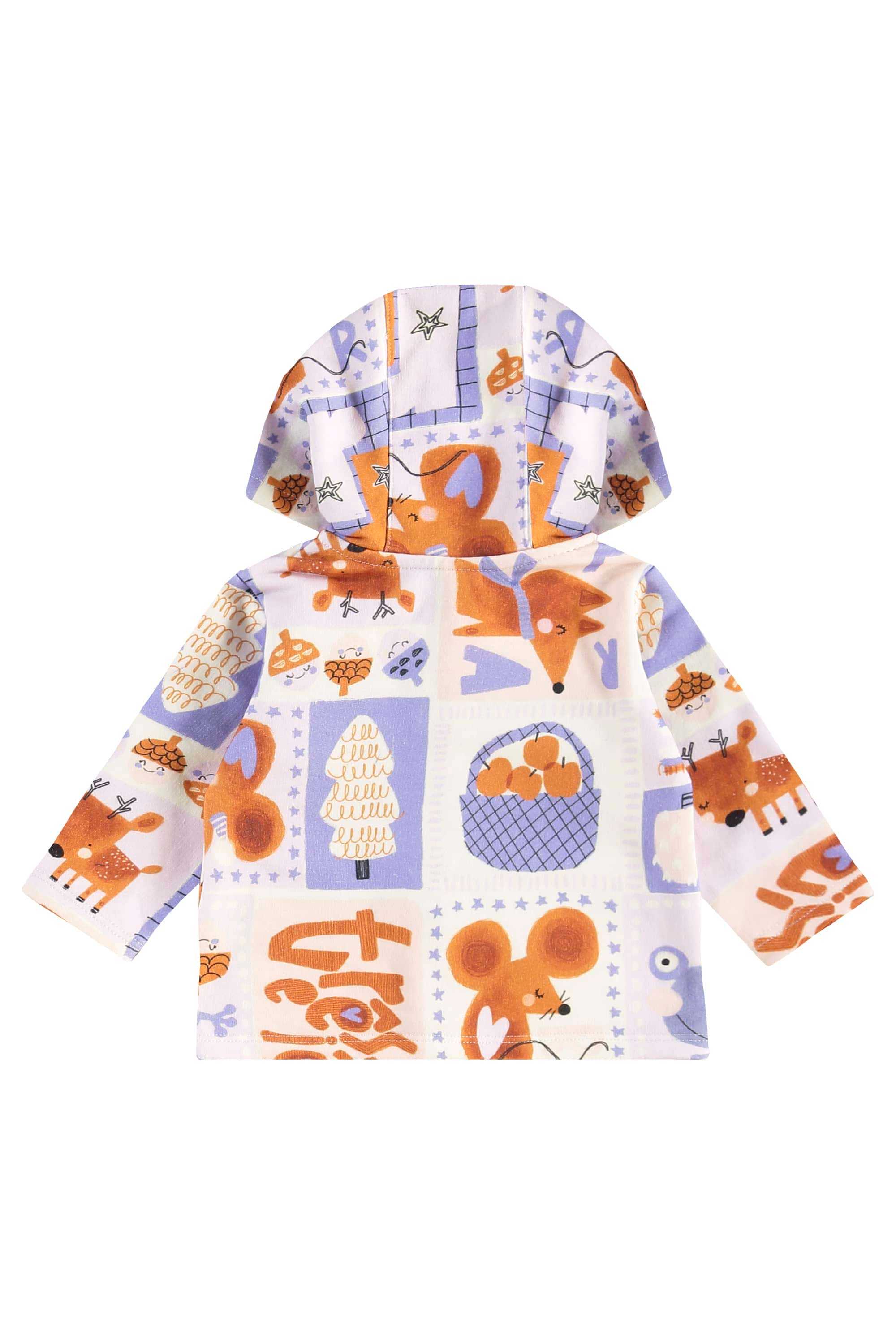 Conjunto Bebê Menina com Jaqueta e Macacão Jardim Secreto (Off White) Três e Já - Imagem 32